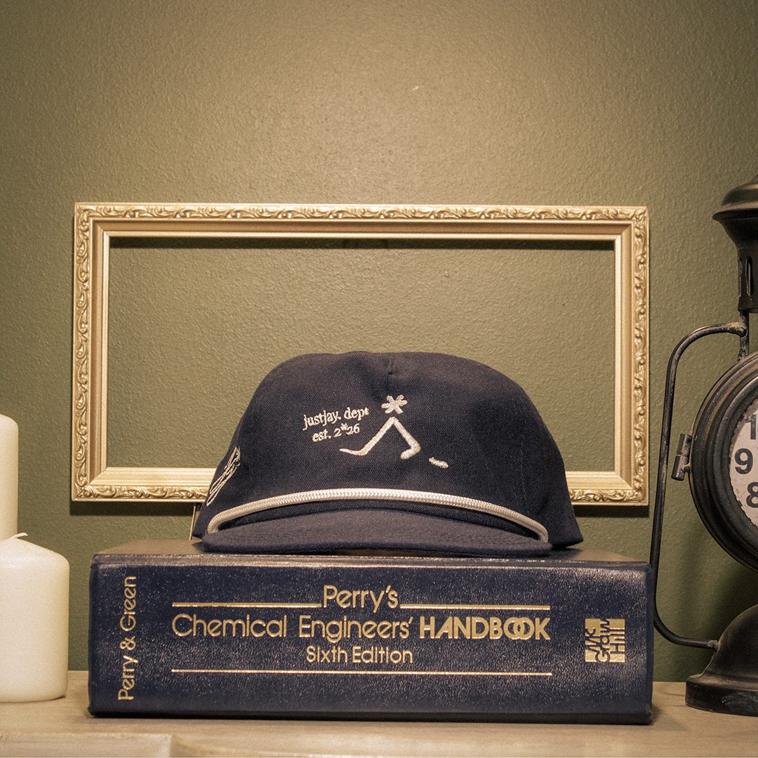 Golfer Navy — gorro de lino azul marino con cuerda blanca
